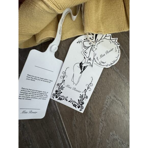 Miss Rosier Wool Stretch Pleated Y2K Mini Skirt M/L Preppy Academia $118 - Picture 7 of 7